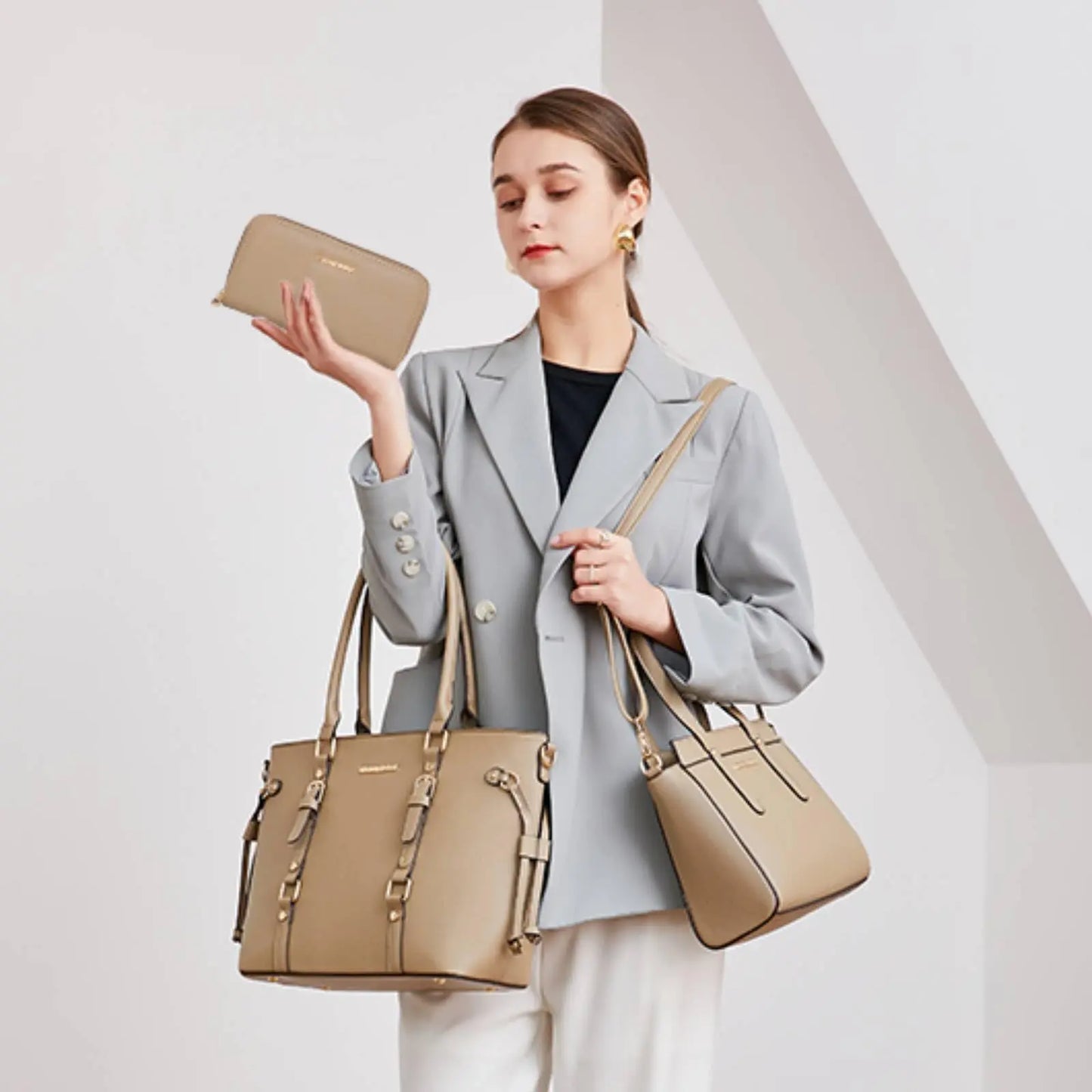 Montana West 3PCS Purses for Women  Tote Bag and Wallet Set Shoulder Satchel Handbags