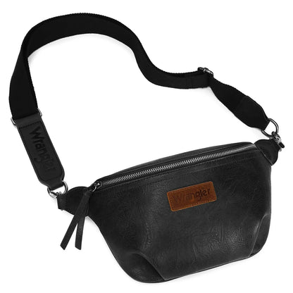 Wrangler Large Fanny Packs for Women Travel Belt Bag with Adjustable Detachable Long Strap