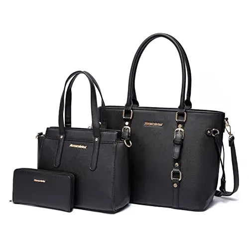 Montana West 3PCS Purses for Women  Tote Bag and Wallet Set Shoulder Satchel Handbags