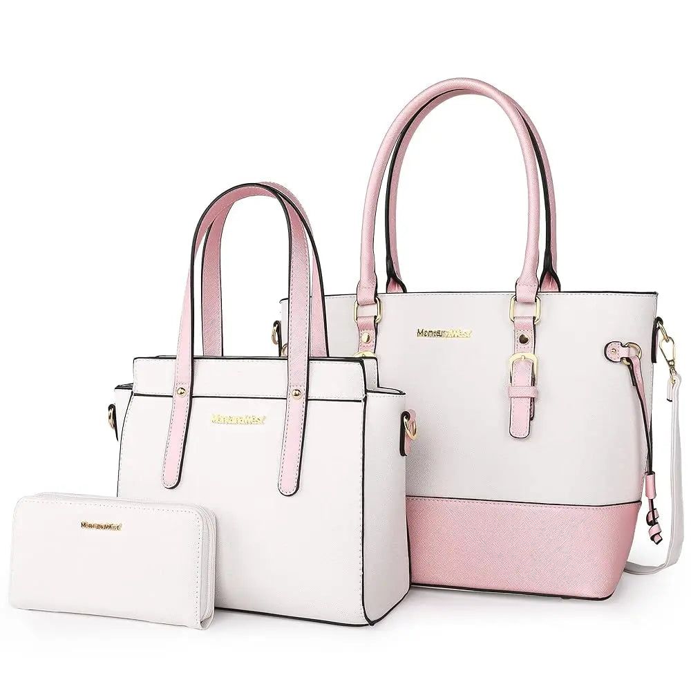 Montana West 3PCS Purses for Women  Tote Bag and Wallet Set Shoulder Satchel Handbags