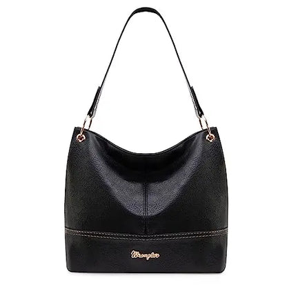 Wrangler Hobo Bag for Women Casual Shoulder Bag with Detachable Strap