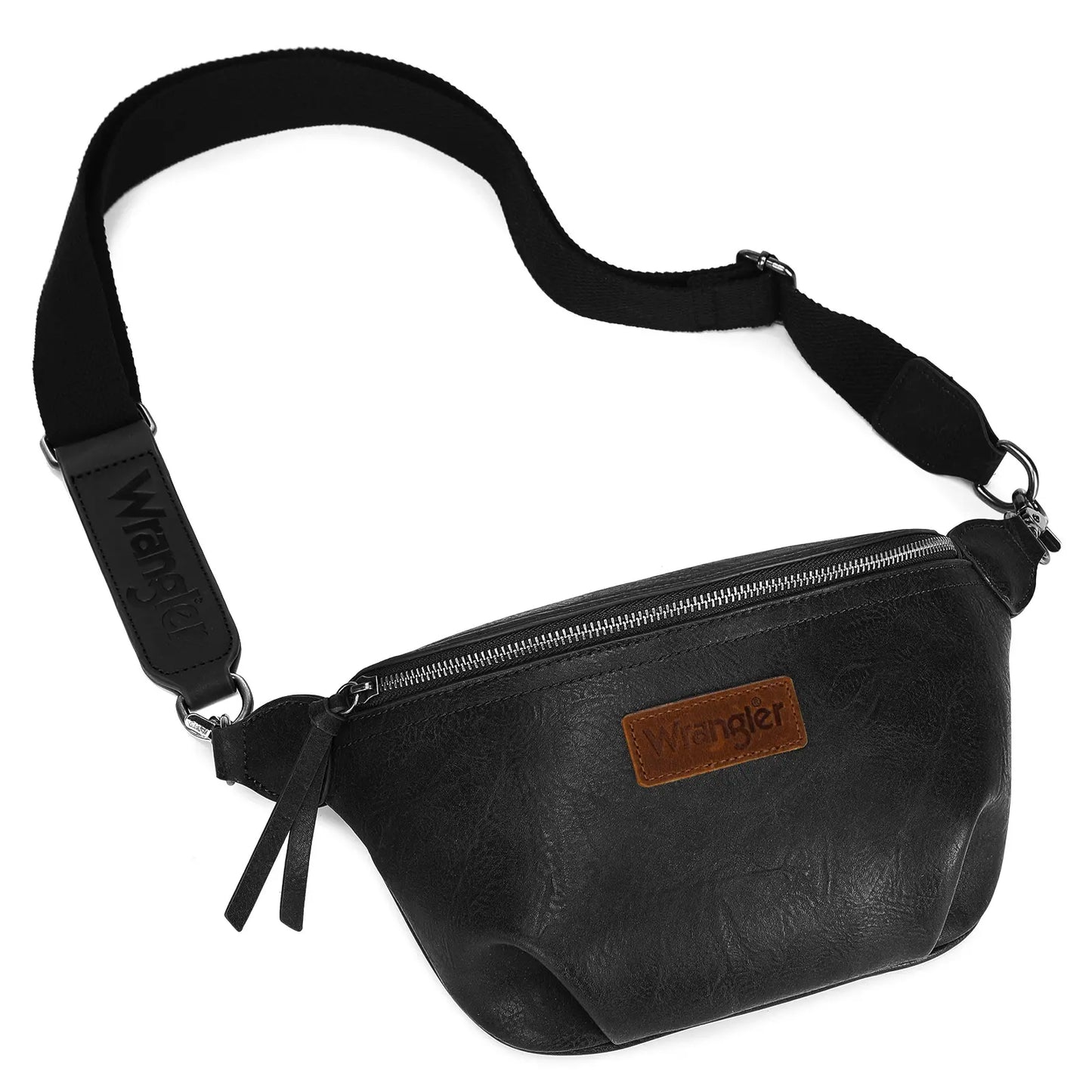 Wrangler Large Fanny Packs for Women Travel Belt Bag with Adjustable Detachable Long Strap