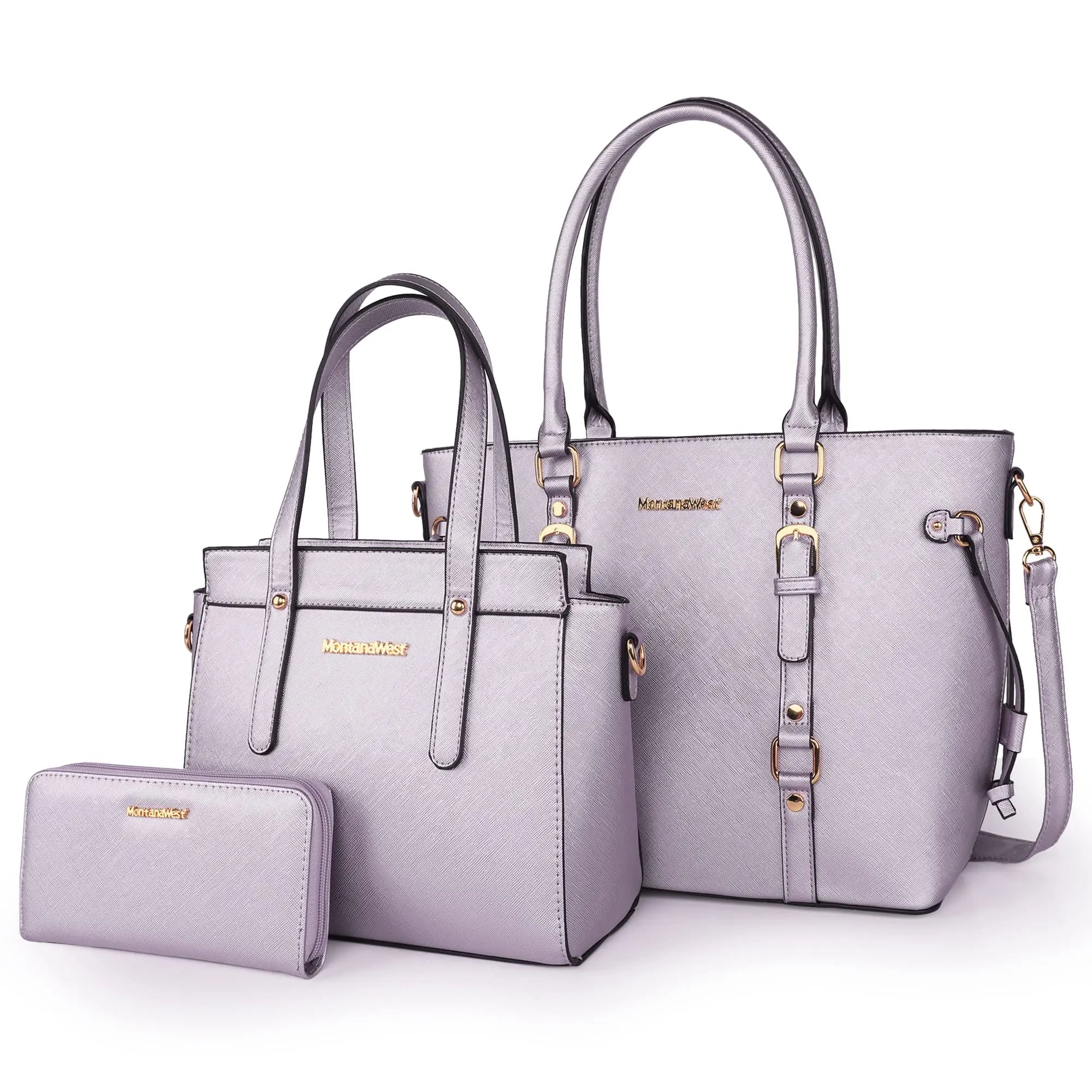 Montana West 3PCS Purses for Women  Tote Bag and Wallet Set Shoulder Satchel Handbags