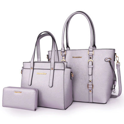 Montana West 3PCS Purses for Women  Tote Bag and Wallet Set Shoulder Satchel Handbags