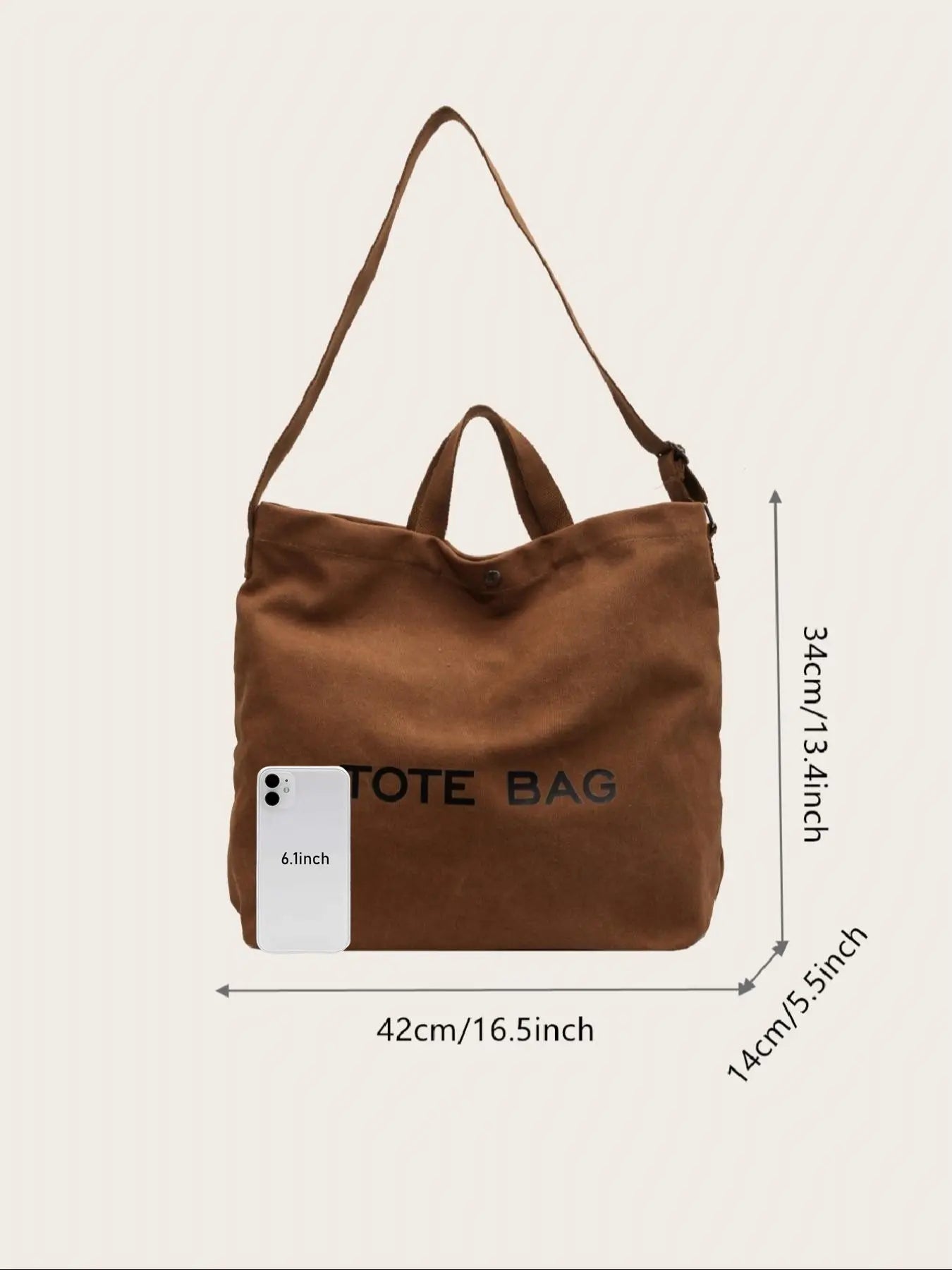 Women's Simple Letter Print Handbag, Casual Large-Capacity Crossbody Shoulder Bag, Suitable for Work & School, Versatile Daily Tote Purse, Stylish Tote Bag, Fashionable Bags