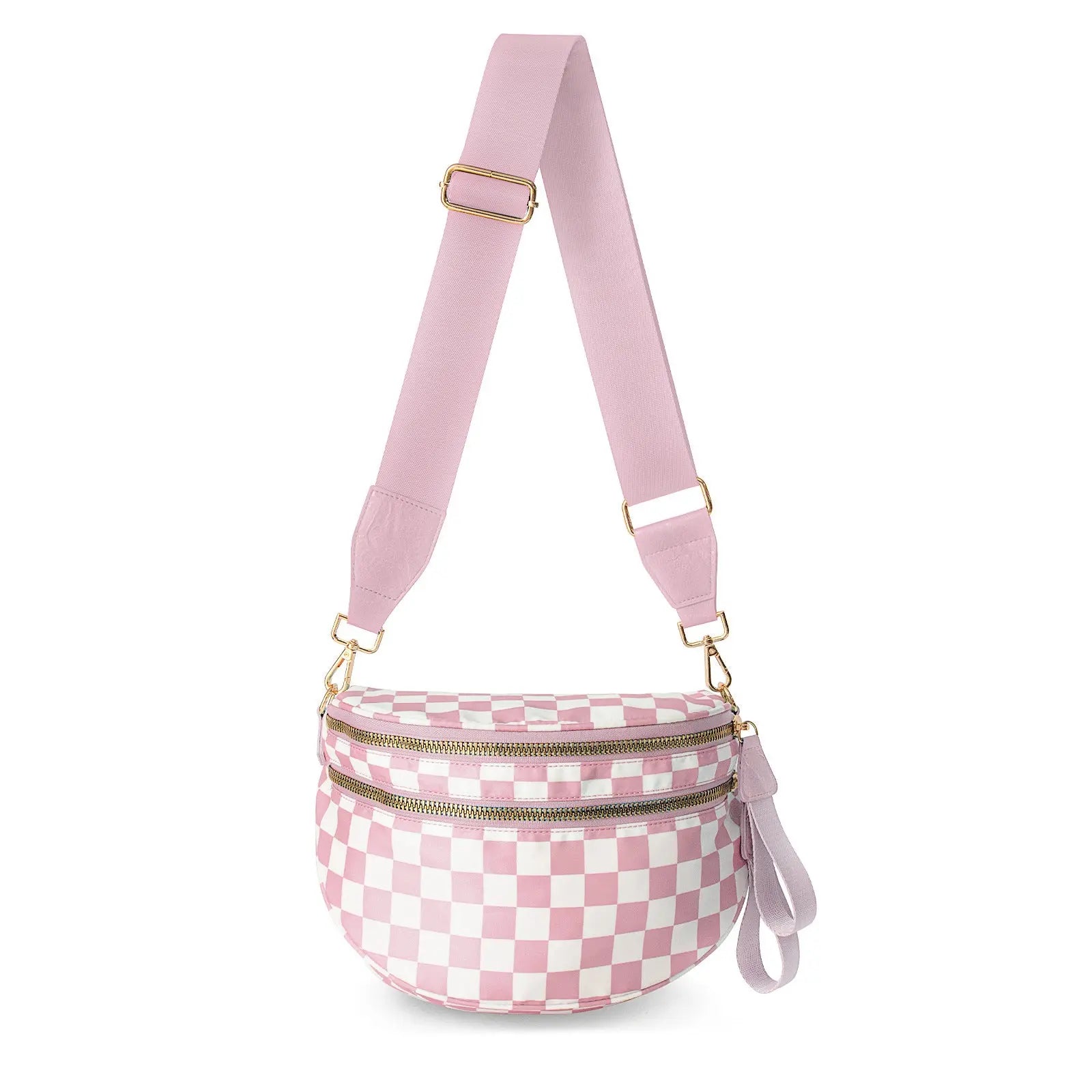 Gold Blush BEST SELLING Nylon Bum Bag Crossbody Bag MORE COLORS! Checkered Bum Bag Versatile Bum Bag