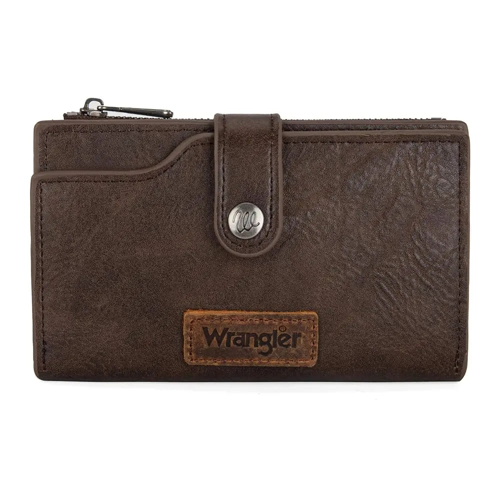 Wrangler Wallet for Women Cow Print Bifold Wallet Card Cases & Money Organizers