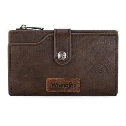 Wrangler Wallet for Women Cow Print Bifold Wallet Card Cases & Money Organizers