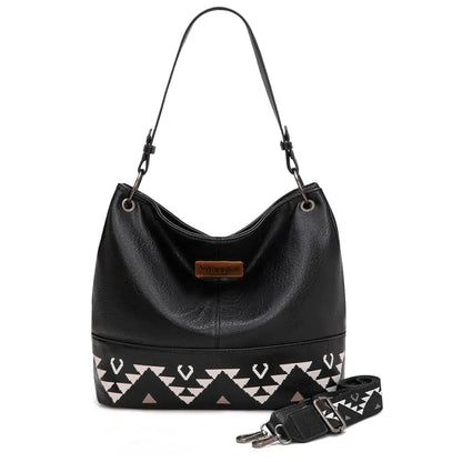 Wrangler Hobo Bag for Women Casual Shoulder Bag with Detachable Strap