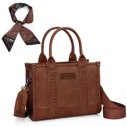 Wrangler Tote Bag for Women Western Cow Print Purse Designer Top Handle Handbags