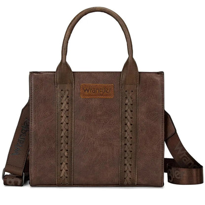 Wrangler Medium Tote Bag Top Handle Handbags Satchel Bag Women with Crossbody Strap