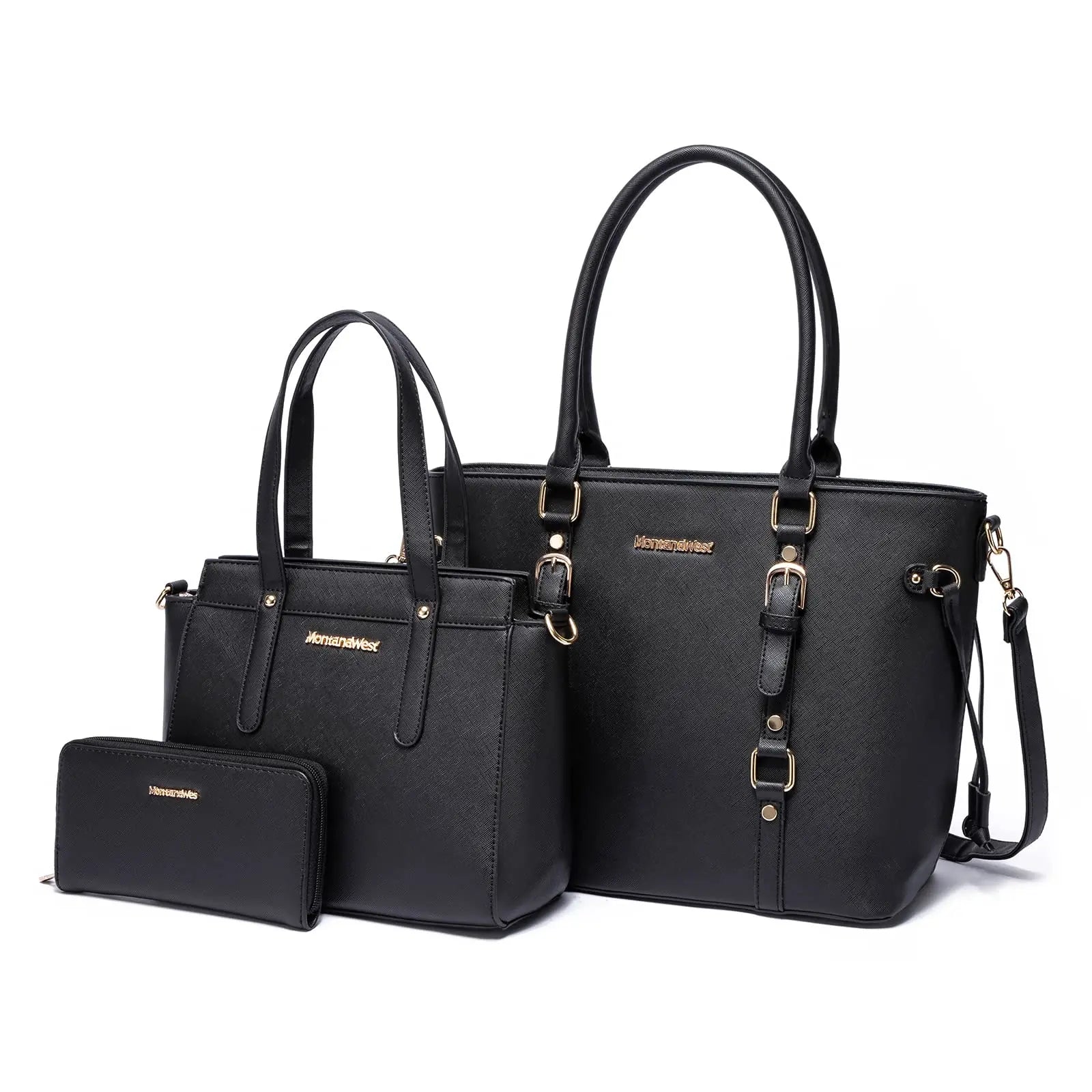 Montana West 3PCS Purses for Women  Tote Bag and Wallet Set Shoulder Satchel Handbags