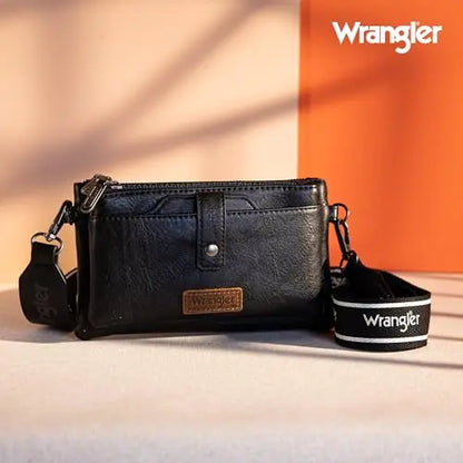 Wrangler Wallet Purse for Women Multi-function Crossbody Bags Wallet Women with Double Layer Small Purse