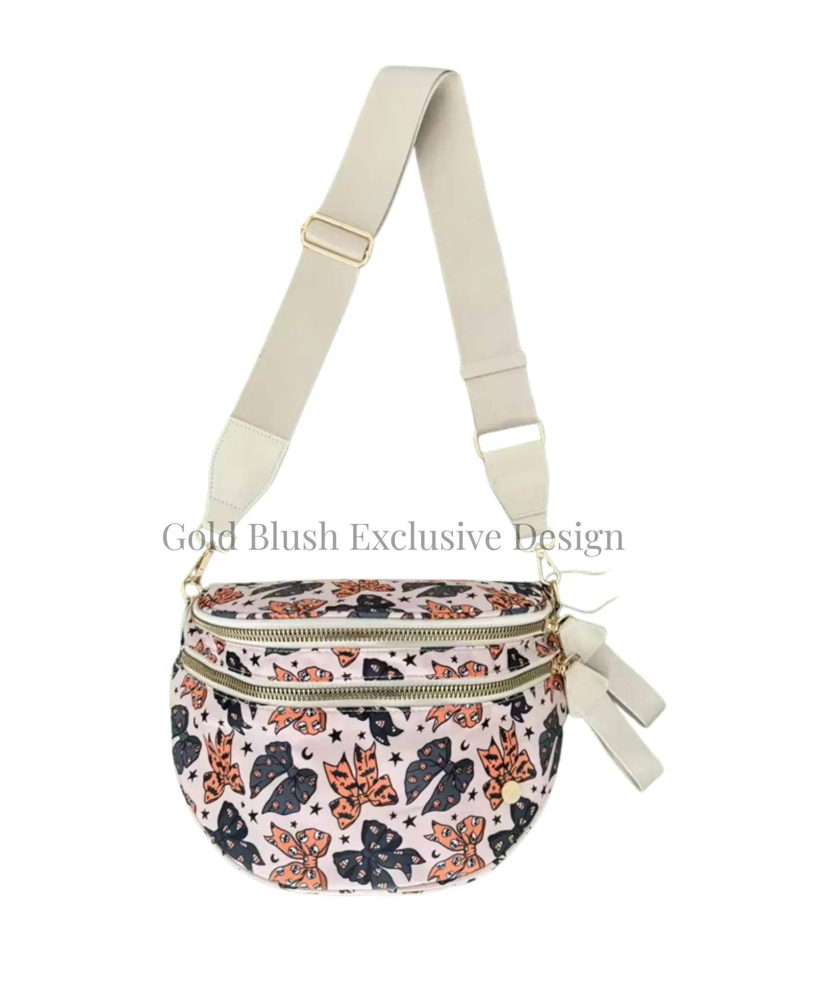 Gold Blush BEST SELLING Nylon Bum Bag Crossbody Bag MORE COLORS! Checkered Bum Bag Versatile Bum Bag