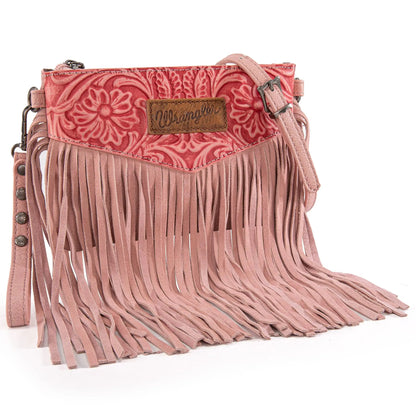 Wrangler Crossbody Small Purse for Women Wristlet Fringe Bag Western Purse