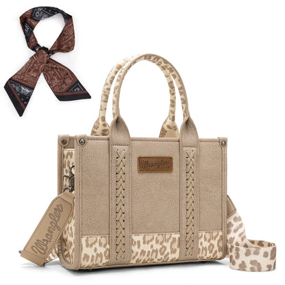 Wrangler Tote Bag for Women Western Cow Print Purse Designer Top Handle Handbags
