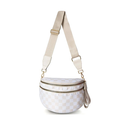 Gold Blush BEST SELLING Nylon Bum Bag Crossbody Bag MORE COLORS! Checkered Bum Bag Versatile Bum Bag
