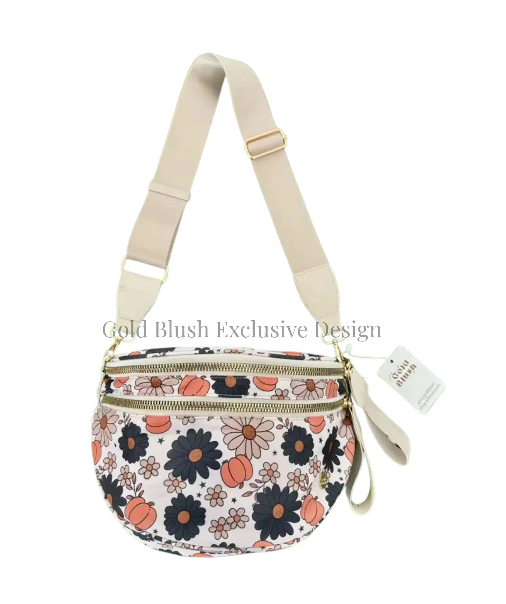 Gold Blush BEST SELLING Nylon Bum Bag Crossbody Bag MORE COLORS! Checkered Bum Bag Versatile Bum Bag