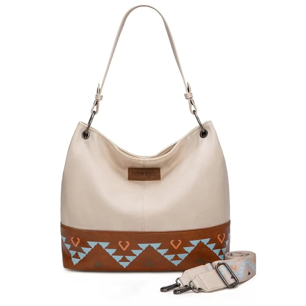 Wrangler Hobo Bag for Women Casual Shoulder Bag with Detachable Strap