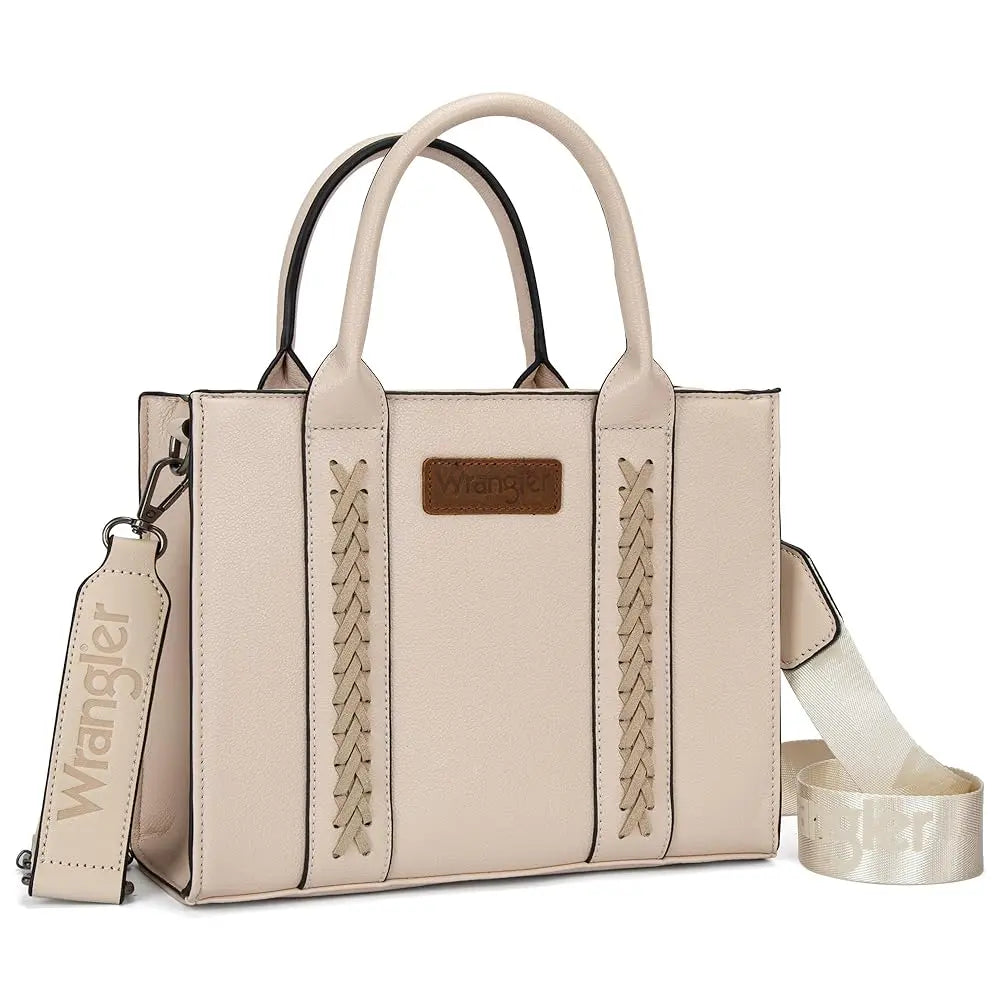 Wrangler Medium Tote Bag Top Handle Handbags Satchel Bag Women with Crossbody Strap