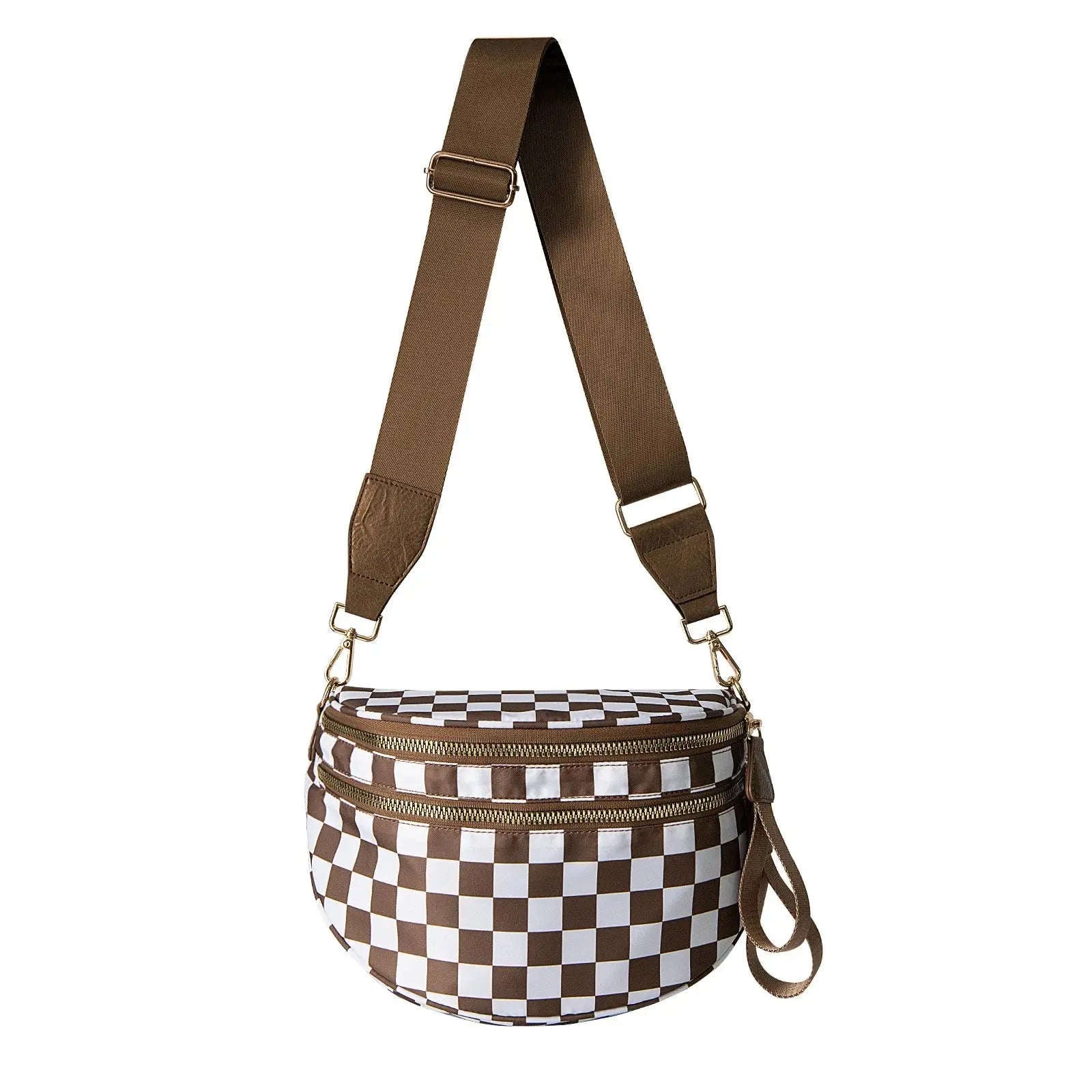 Gold Blush BEST SELLING Nylon Bum Bag Crossbody Bag MORE COLORS! Checkered Bum Bag Versatile Bum Bag
