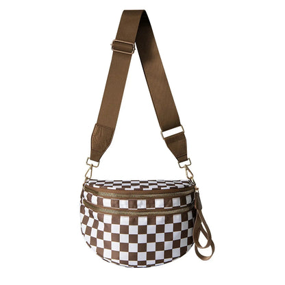 Gold Blush BEST SELLING Nylon Bum Bag Crossbody Bag MORE COLORS! Checkered Bum Bag Versatile Bum Bag