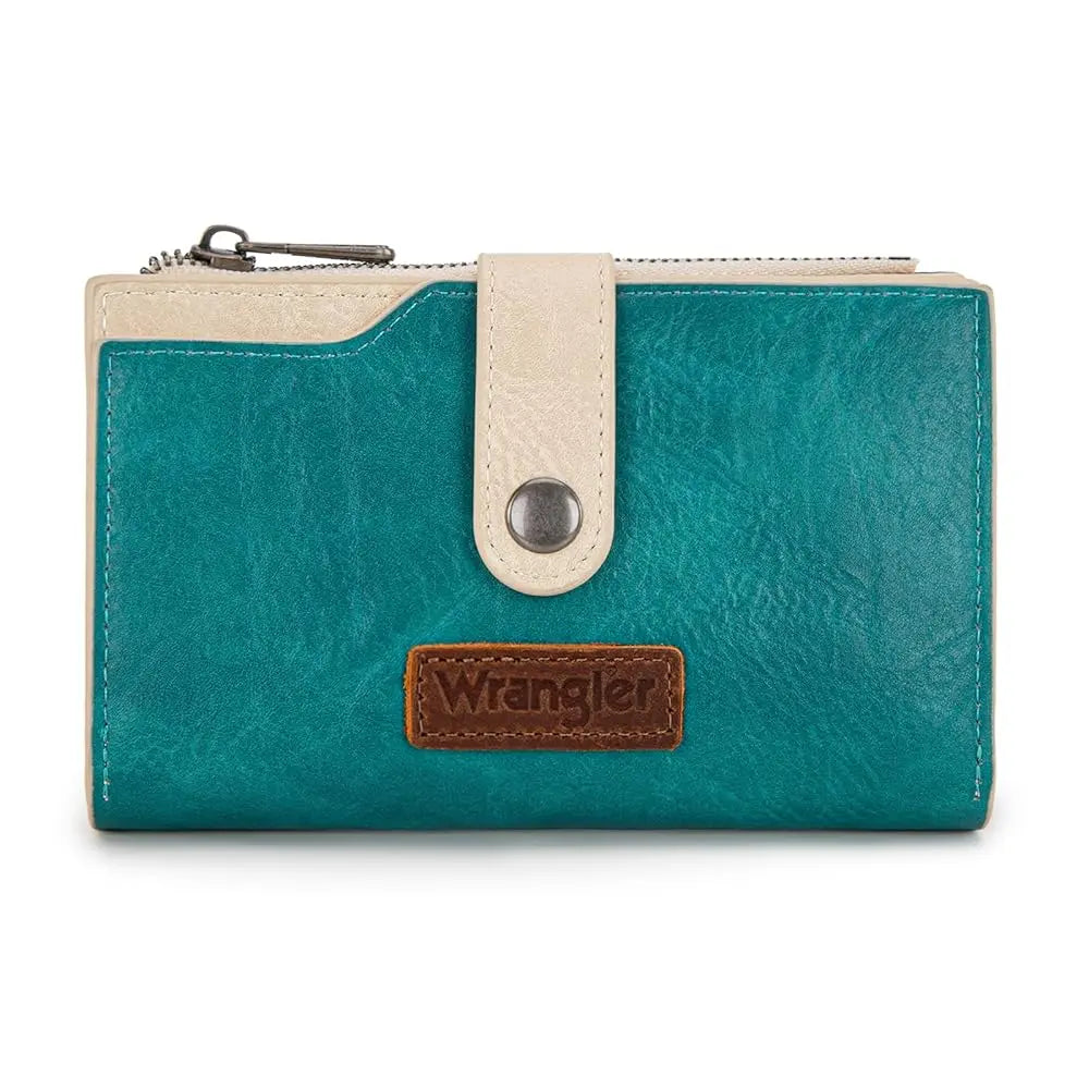Wrangler Wallet for Women Cow Print Bifold Wallet Card Cases & Money Organizers