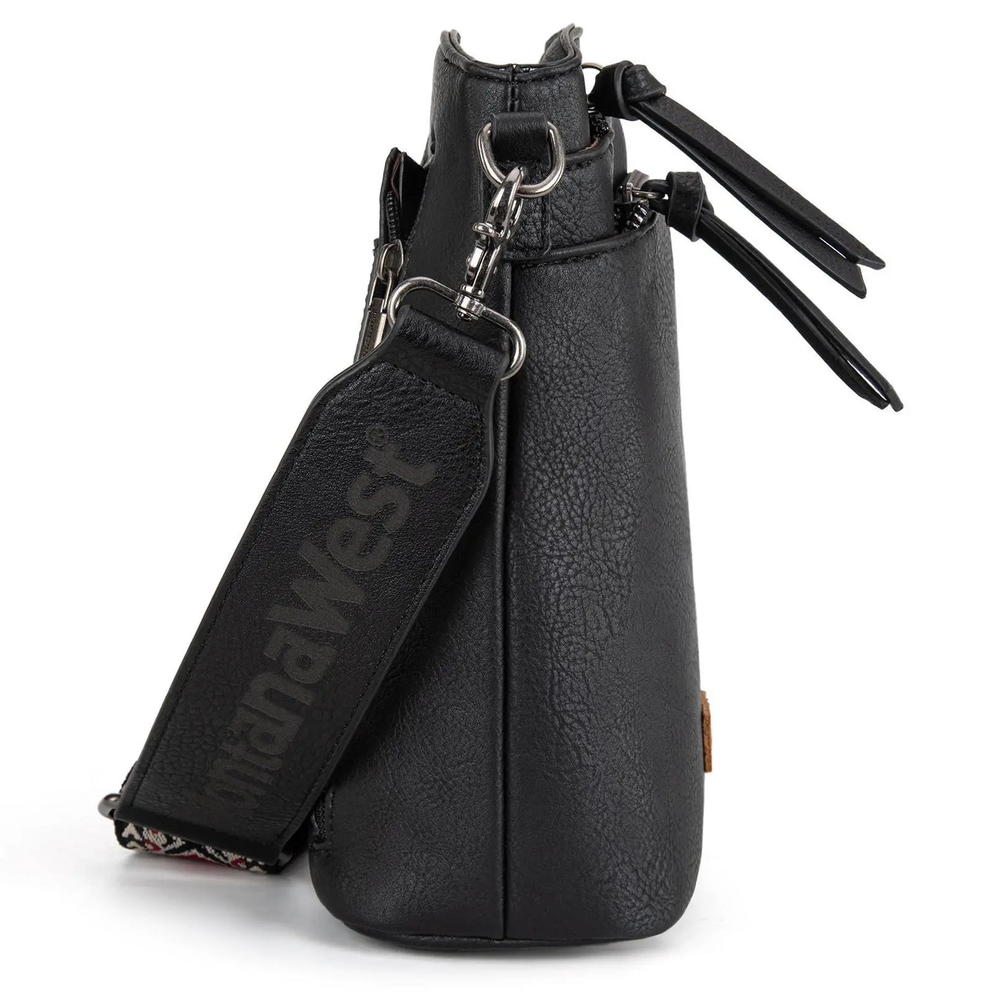 Montana West Double Compartments Cross Body Bag for Women with Adjustable Strap