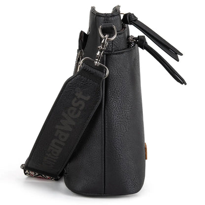 Montana West Double Compartments Cross Body Bag for Women with Adjustable Strap
