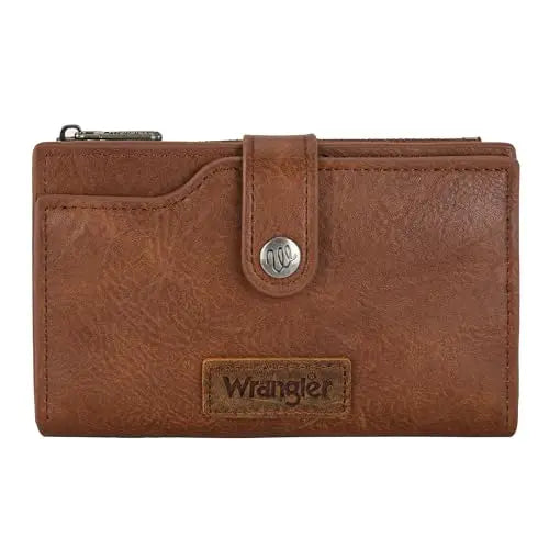 Wrangler Wallet for Women Cow Print Bifold Wallet Card Cases & Money Organizers