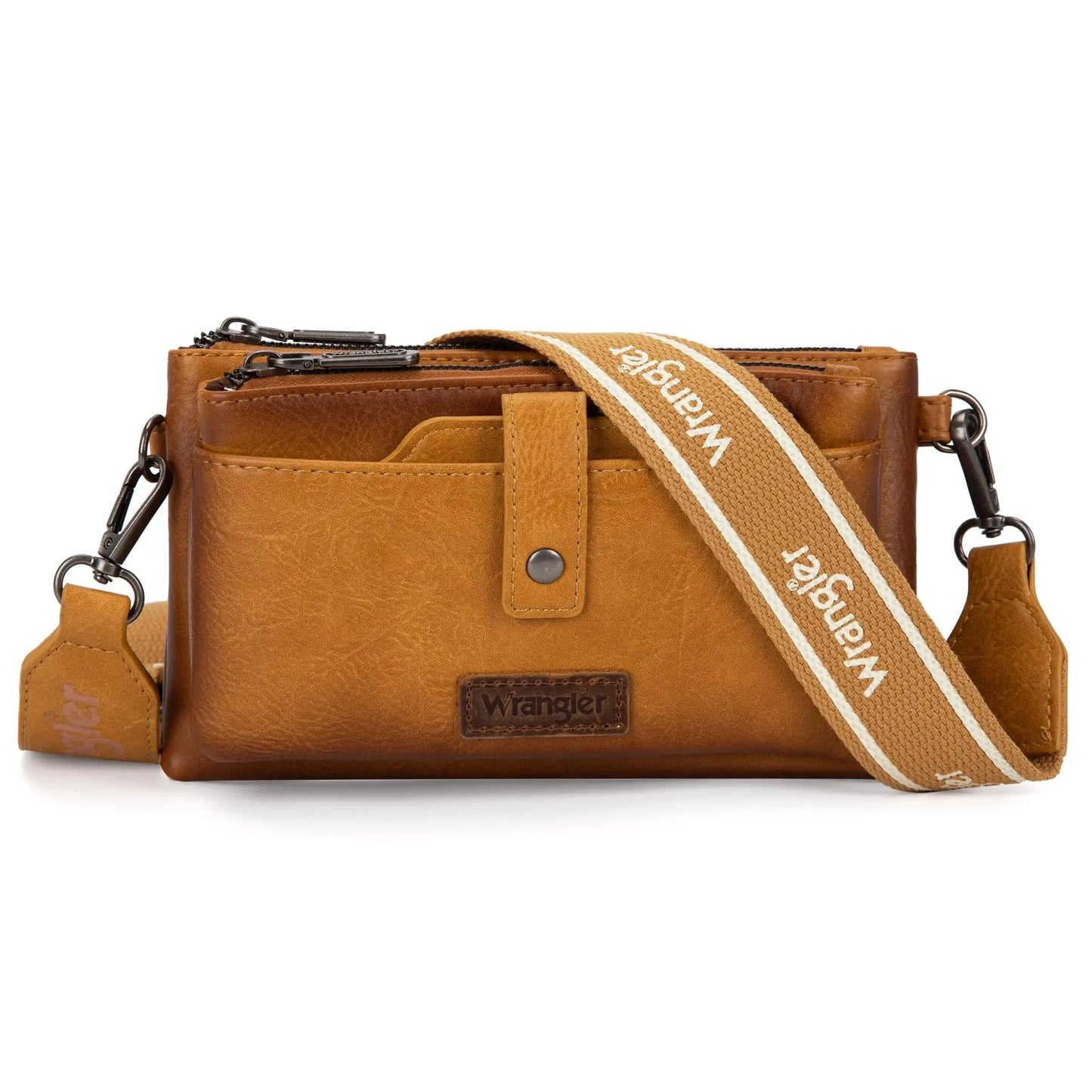 Wrangler Wallet Purse for Women Multi-function Crossbody Bags Wallet Women with Double Layer Small Purse