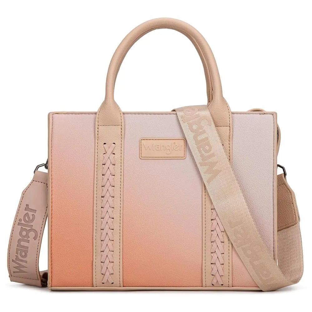 Wrangler Medium Tote Bag Top Handle Handbags Satchel Bag Women with Crossbody Strap