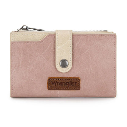 Wrangler Wallet for Women Cow Print Bifold Wallet Card Cases & Money Organizers