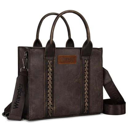 Wrangler Medium Tote Bag Top Handle Handbags Satchel Bag Women with Crossbody Strap