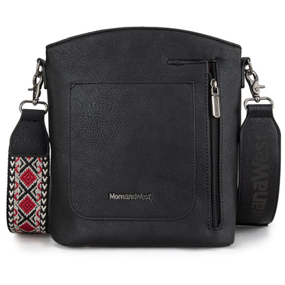 Montana West Double Compartments Cross Body Bag for Women with Adjustable Strap
