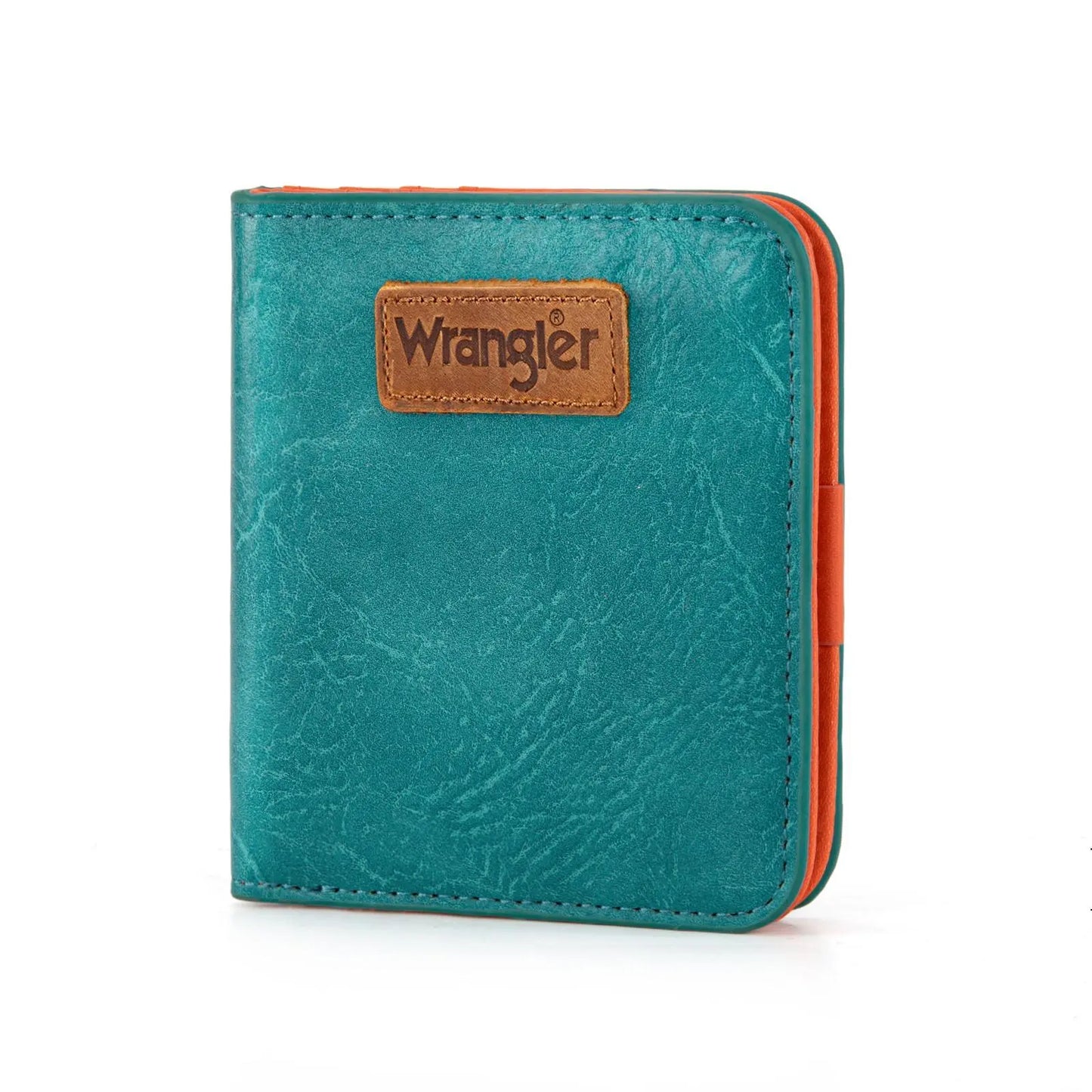 Wrangler Small Leopard Print Wallets Card Cases for Women with Rfid Lining and A Coin Purse