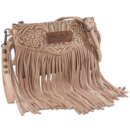 Wrangler Crossbody Small Purse for Women Wristlet Fringe Bag Western Purse