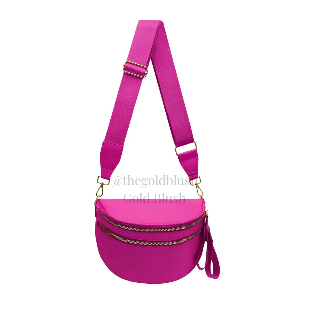 Gold Blush BEST SELLING Nylon Bum Bag Crossbody Bag MORE COLORS! Checkered Bum Bag Versatile Bum Bag
