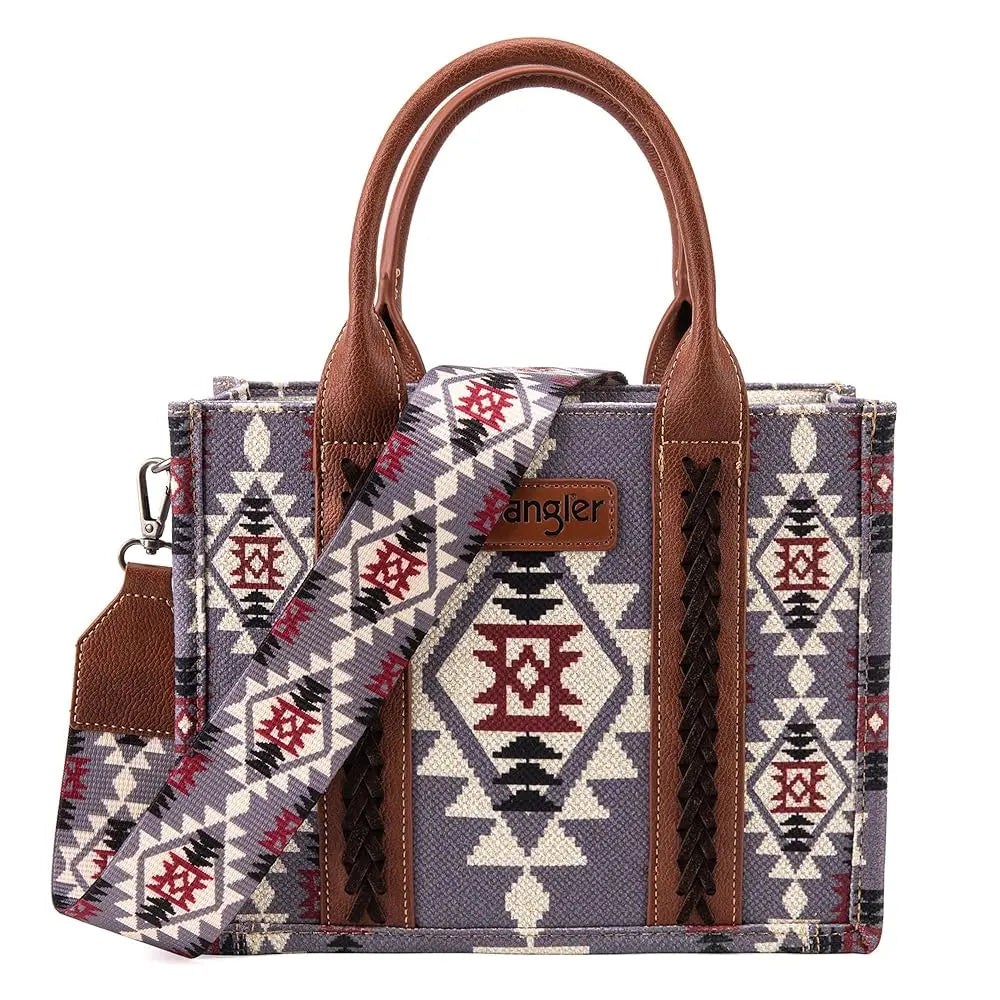 Wrangler Tote Bag for Women Purses Aztec Handbags Western Purses wrangler totebag wide tote