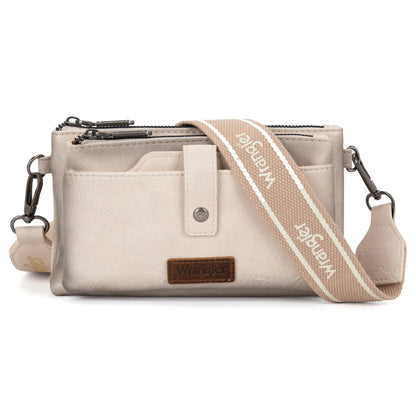 Wrangler Wallet Purse for Women Multi-function Crossbody Bags Wallet Women with Double Layer Small Purse