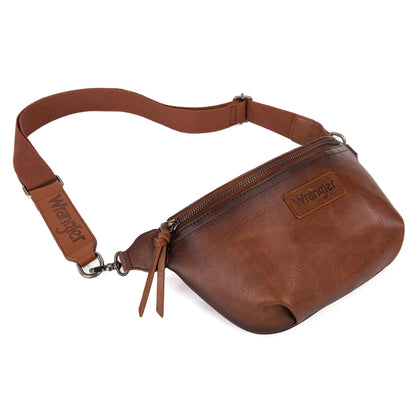 Wrangler Large Fanny Packs for Women Travel Belt Bag with Adjustable Detachable Long Strap
