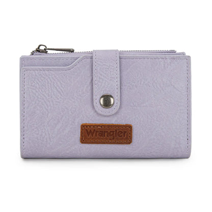 Wrangler Wallet for Women Cow Print Bifold Wallet Card Cases & Money Organizers