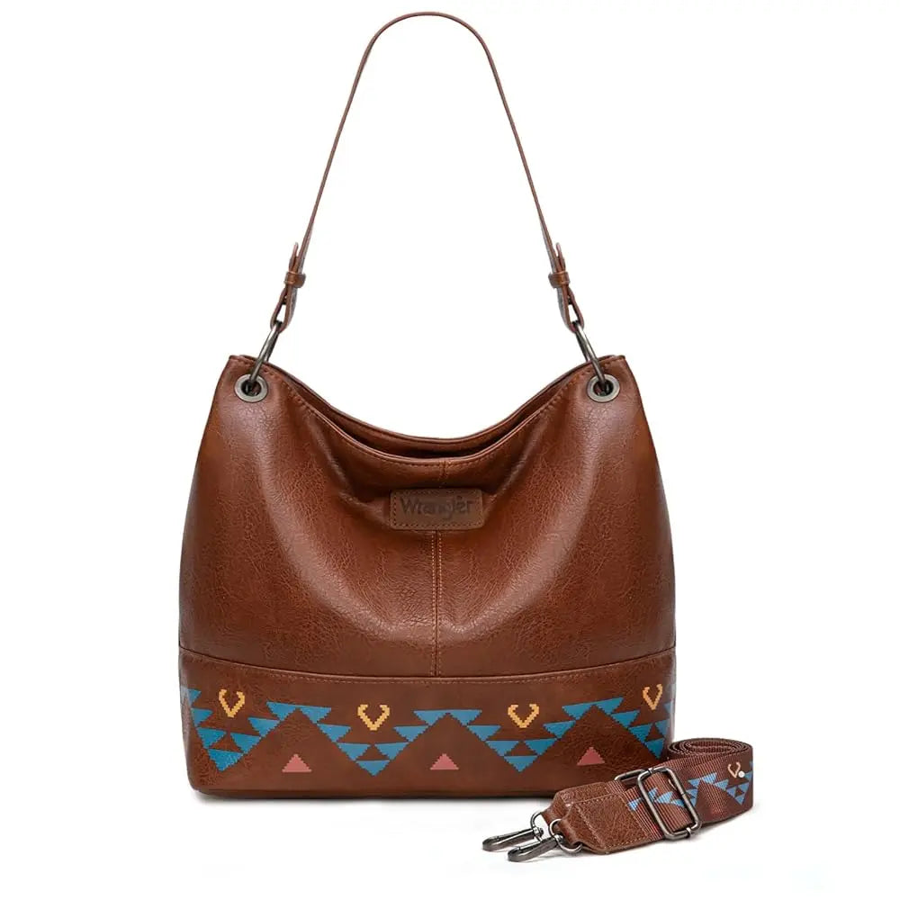 Wrangler Hobo Bag for Women Casual Shoulder Bag with Detachable Strap