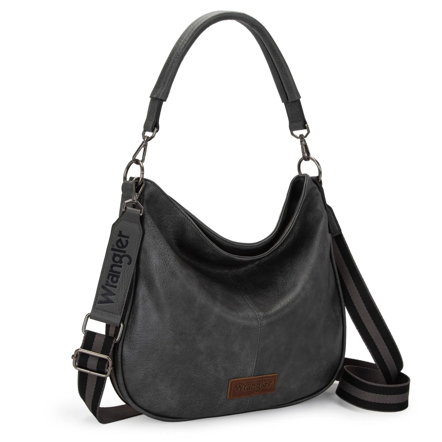 Wrangler Hobo Bags Large Crossbody Bags for Women Shoulder Purses with Striped Cotton Straps