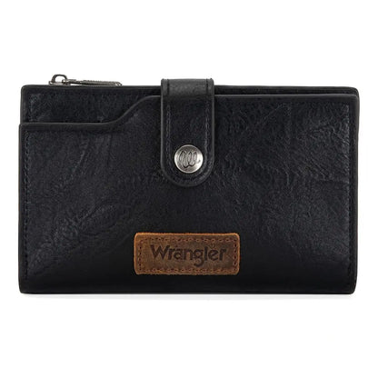 Wrangler Wallet for Women Cow Print Bifold Wallet Card Cases & Money Organizers