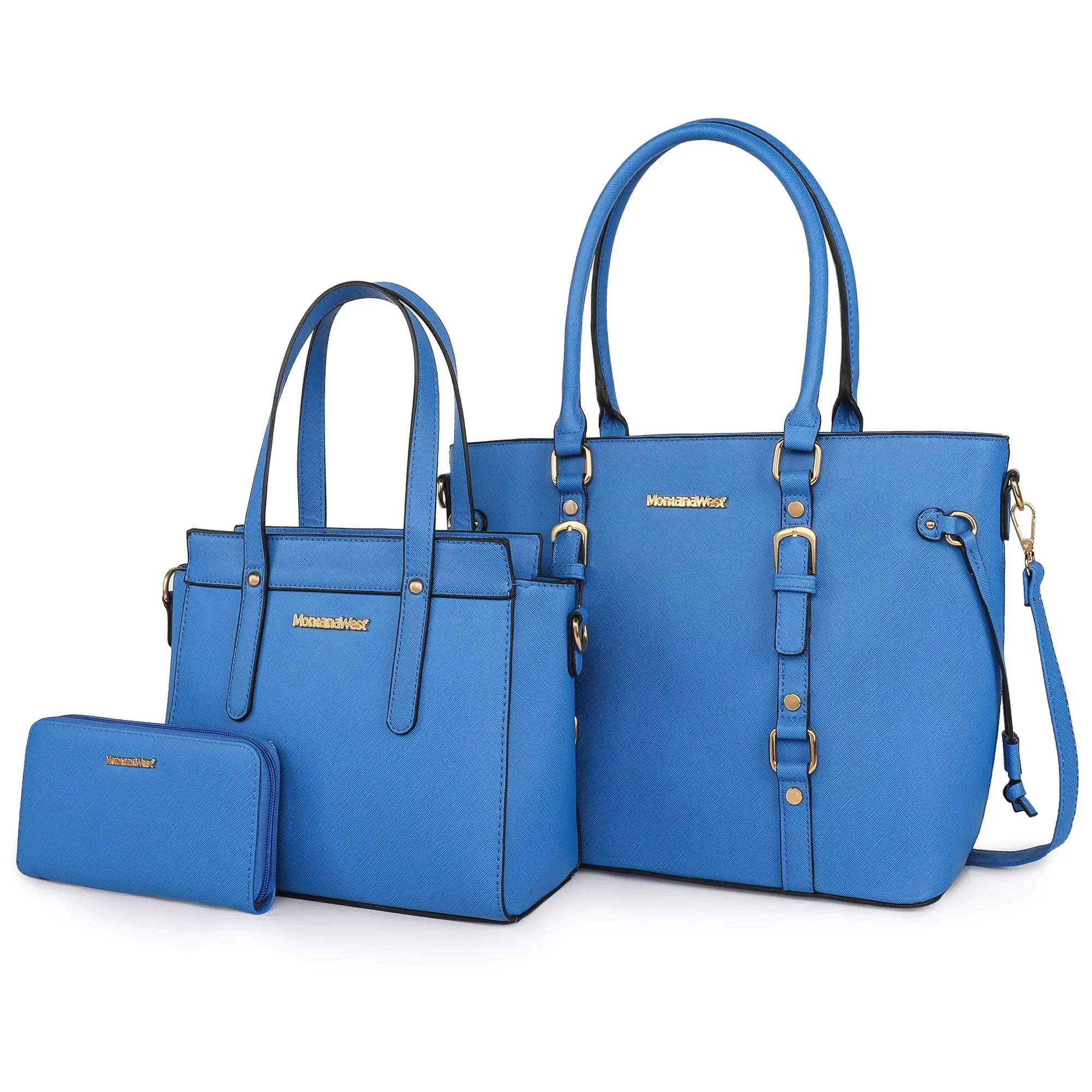 Montana West 3PCS Purses for Women  Tote Bag and Wallet Set Shoulder Satchel Handbags