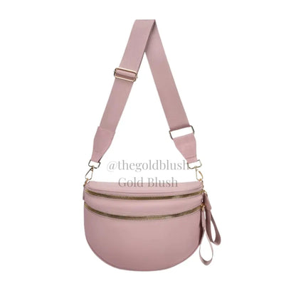 Gold Blush BEST SELLING Nylon Bum Bag Crossbody Bag MORE COLORS! Checkered Bum Bag Versatile Bum Bag