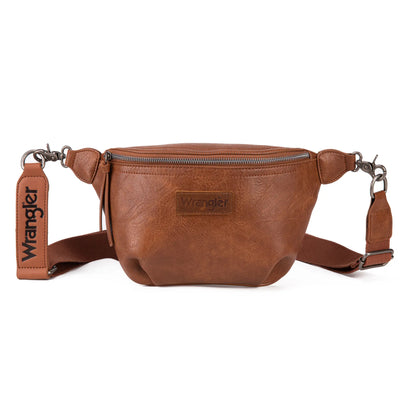 Wrangler Large Fanny Packs for Women Travel Belt Bag with Adjustable Detachable Long Strap