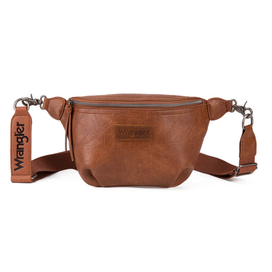 Wrangler Large Fanny Packs for Women Travel Belt Bag with Adjustable Detachable Long Strap