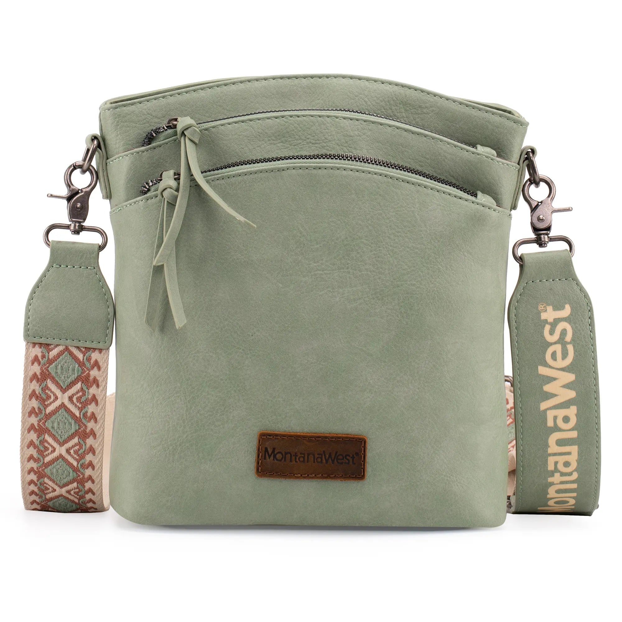 Montana West Double Compartments Cross Body Bag for Women with Adjustable Strap